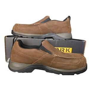 Ariat‎ Work Edge LTE Slip On Composite Toe Dark Brown Leather 12EE Wide Shoes